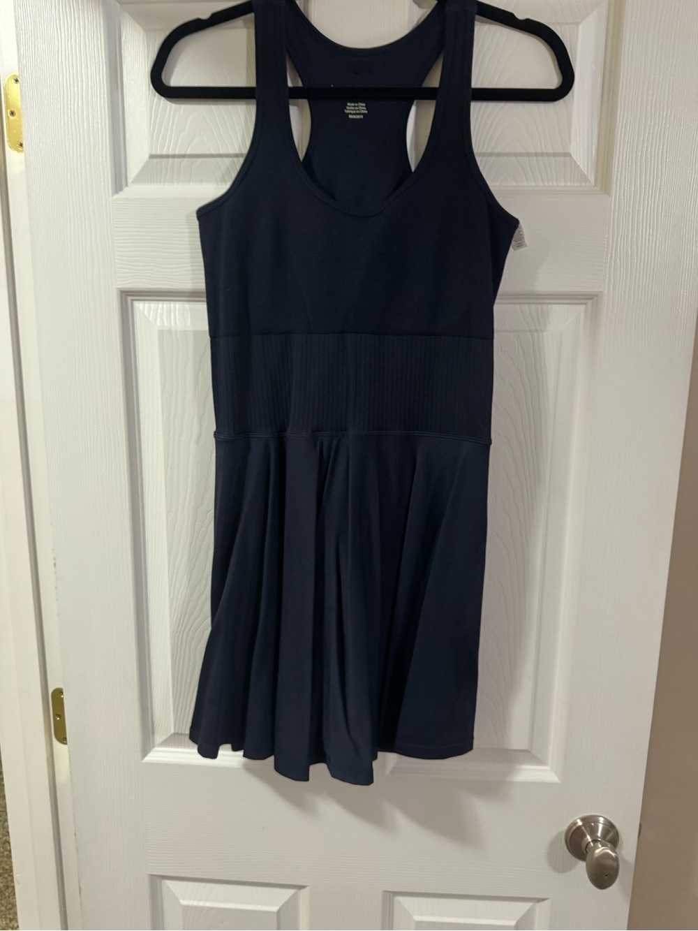 Women’s Navy Racerback Casual Skater Dress with shorts